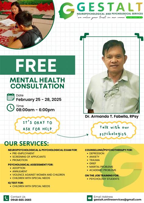 psychiatrist surigao city|Gestalt Neuropsychological and Psychological Services .